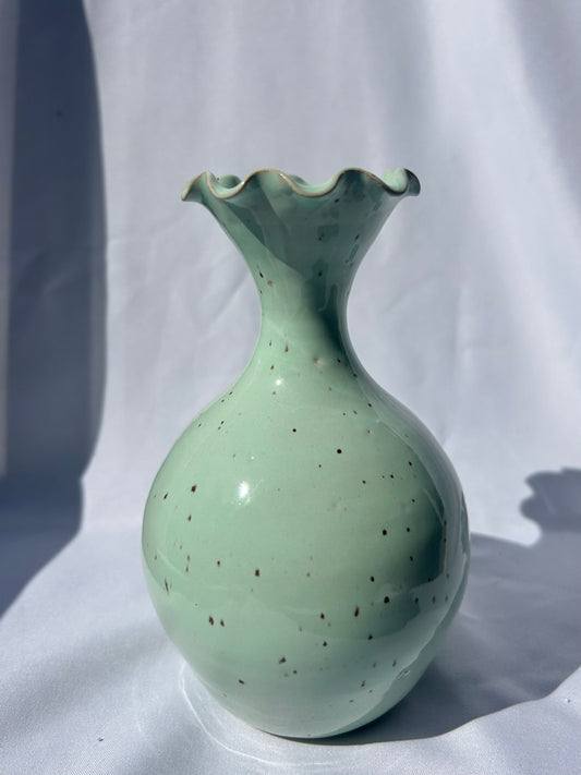 Mini Speckled Peplum Bud Vase