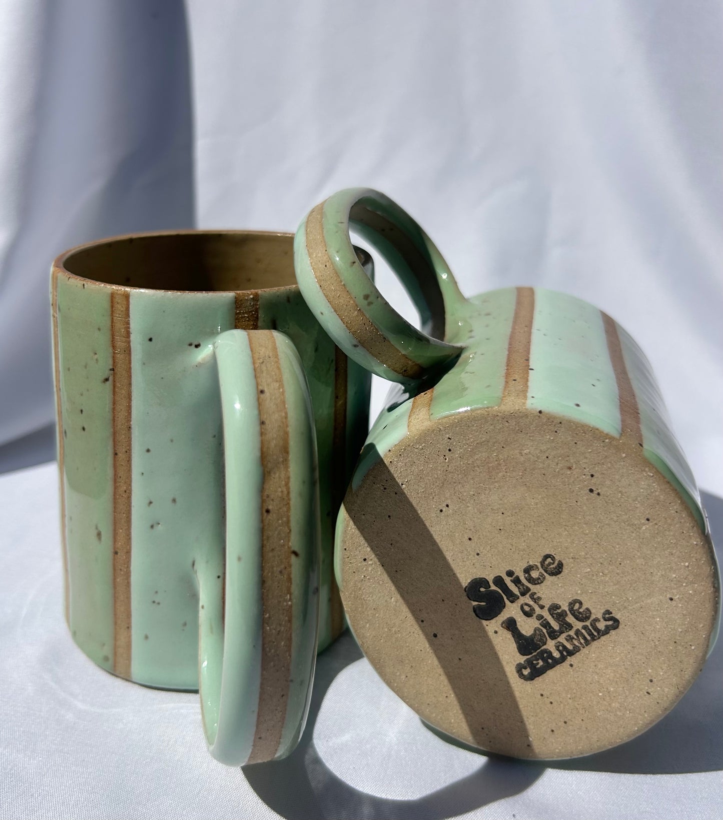 Speckled Striped Mug