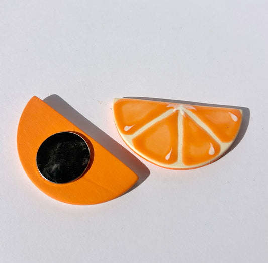 Orange Wedge Fridge Magnet