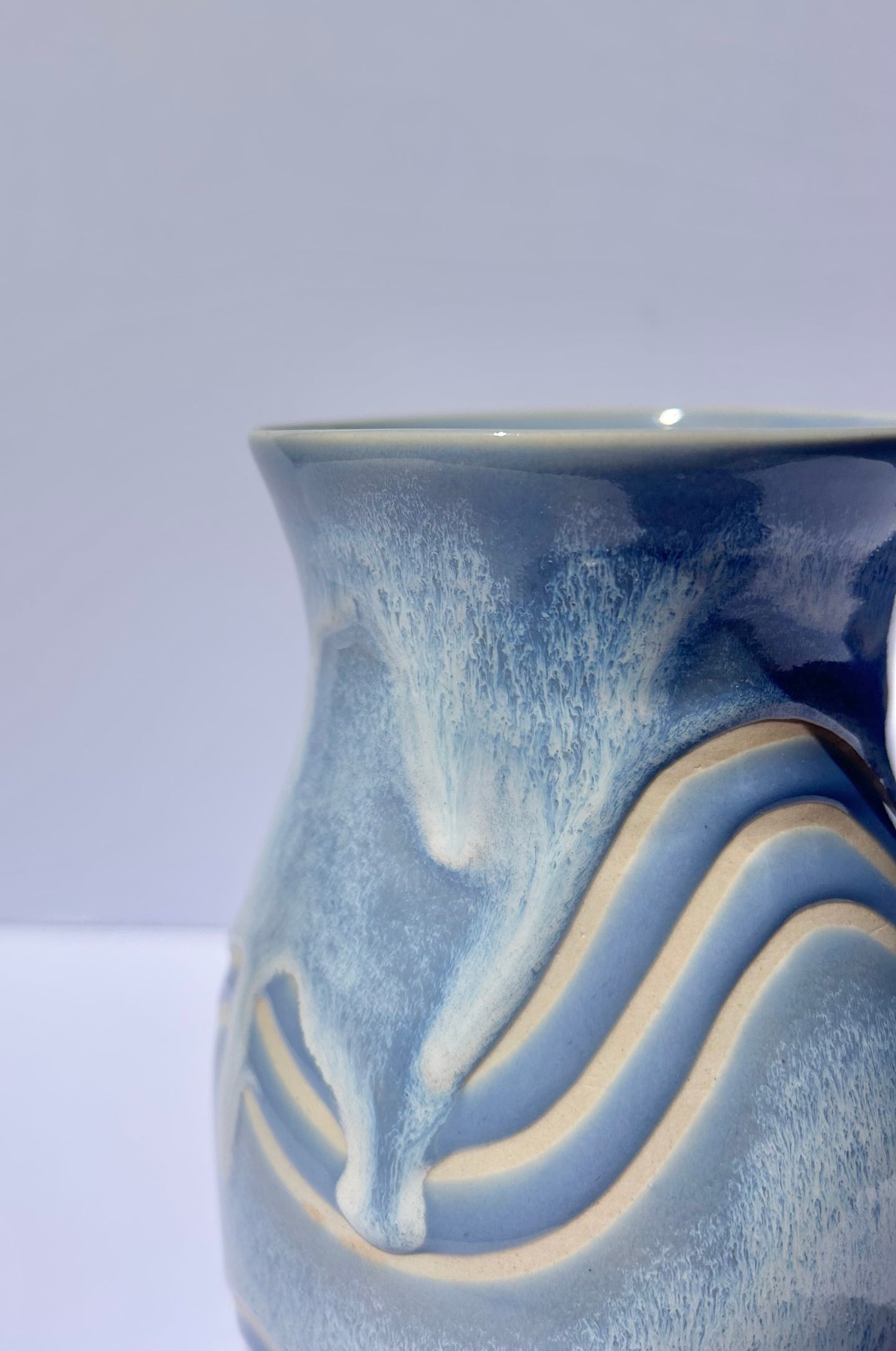 Periwinkle Wave Vase