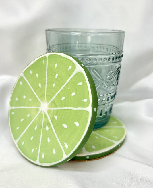 Lime Slice Coasters