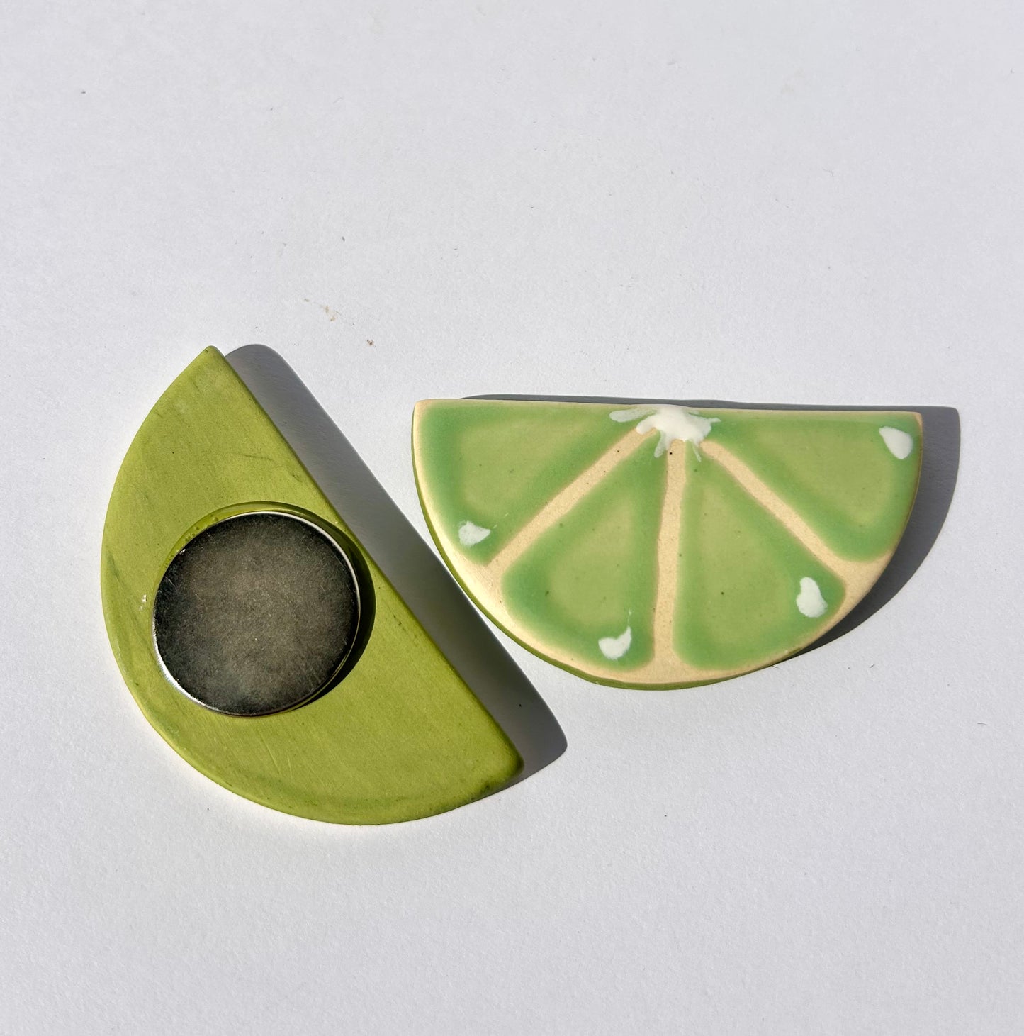 Lime Wedge Fridge Magnet