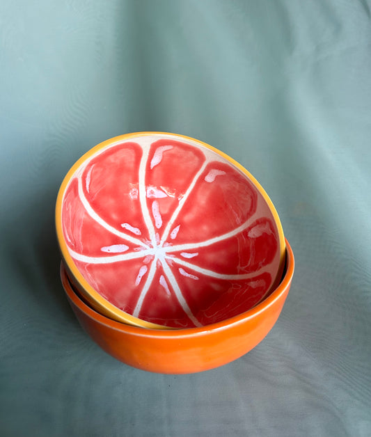 Orange and Grapefruit Bowl Set