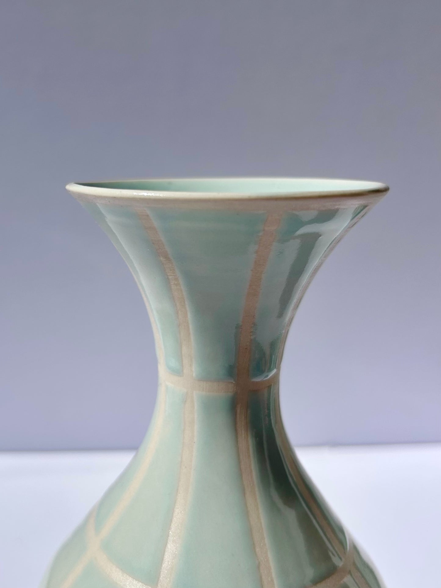 Geometric Mint Vase