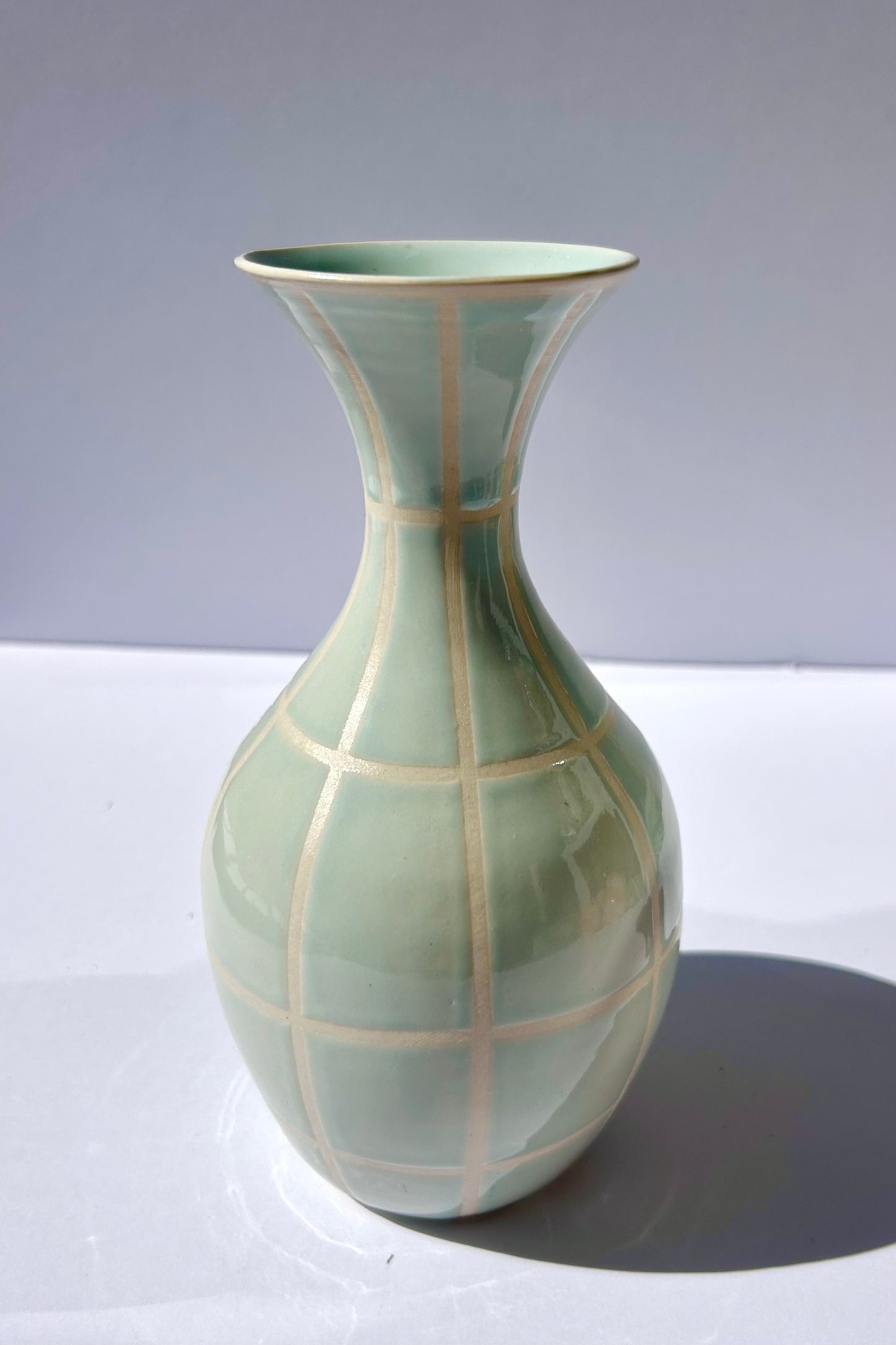 Geometric Mint Vase