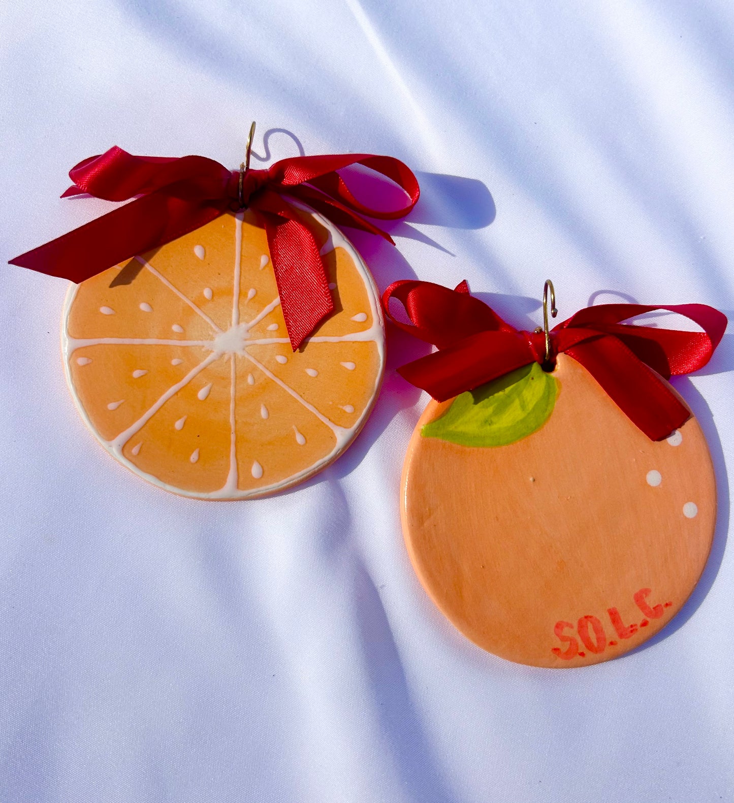 Orange Slice Ornaments