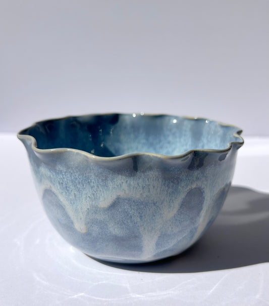 Small Periwinkle Wave Dish #2