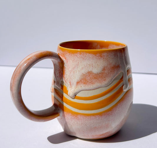 Orange Wave Mug #1