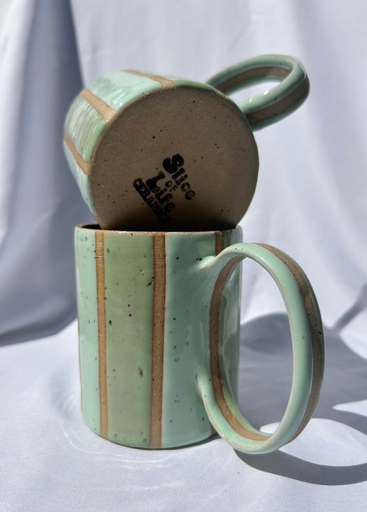 Speckled Striped Mug