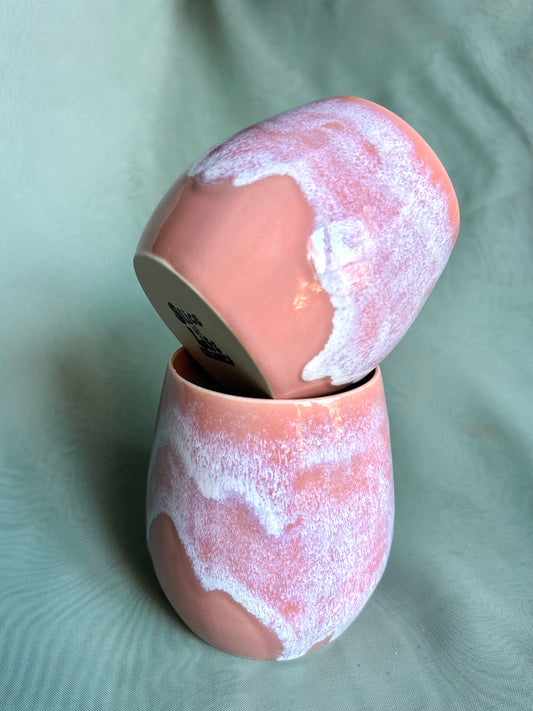 Mauve Drippy Wine Cup