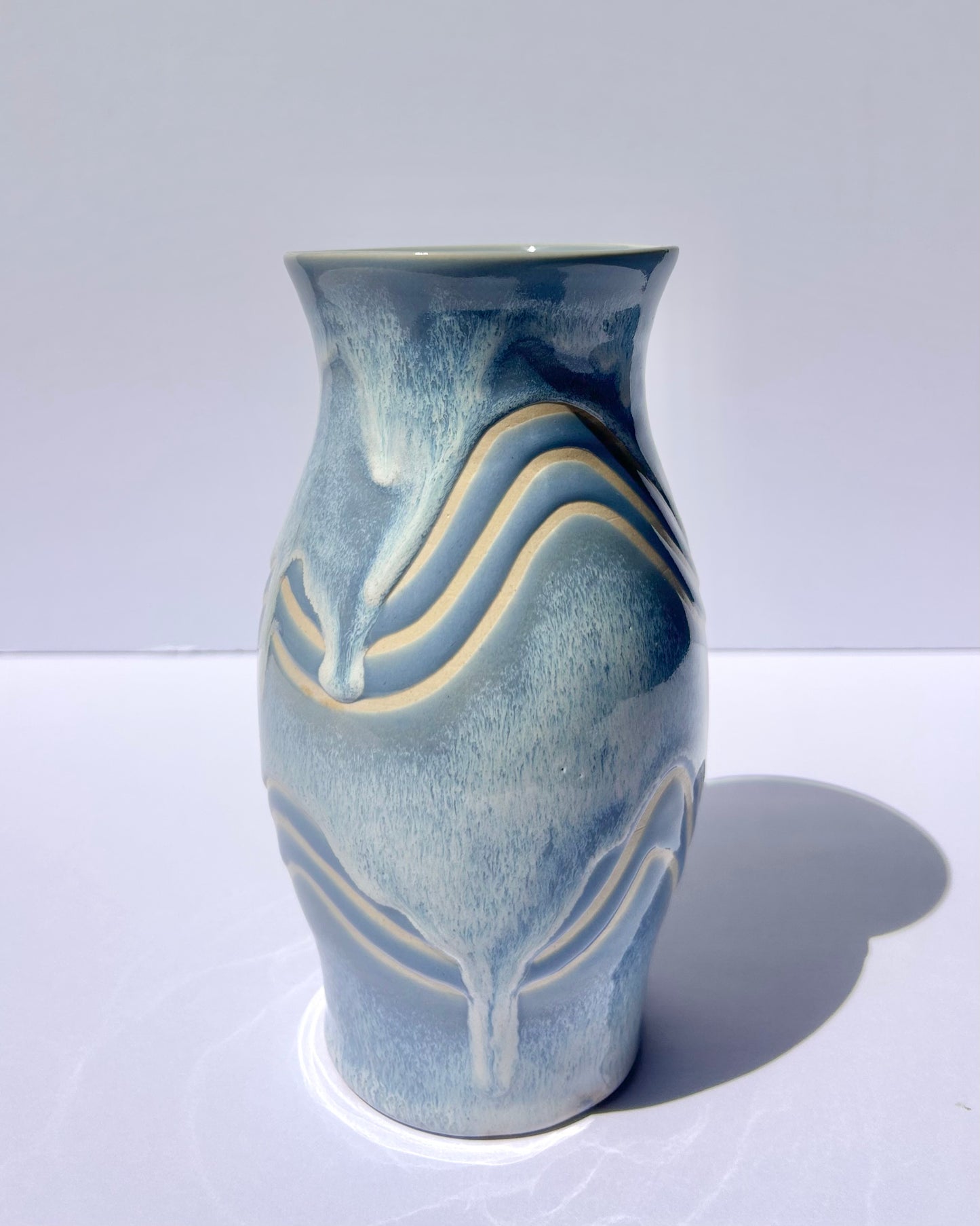Periwinkle Wave Vase