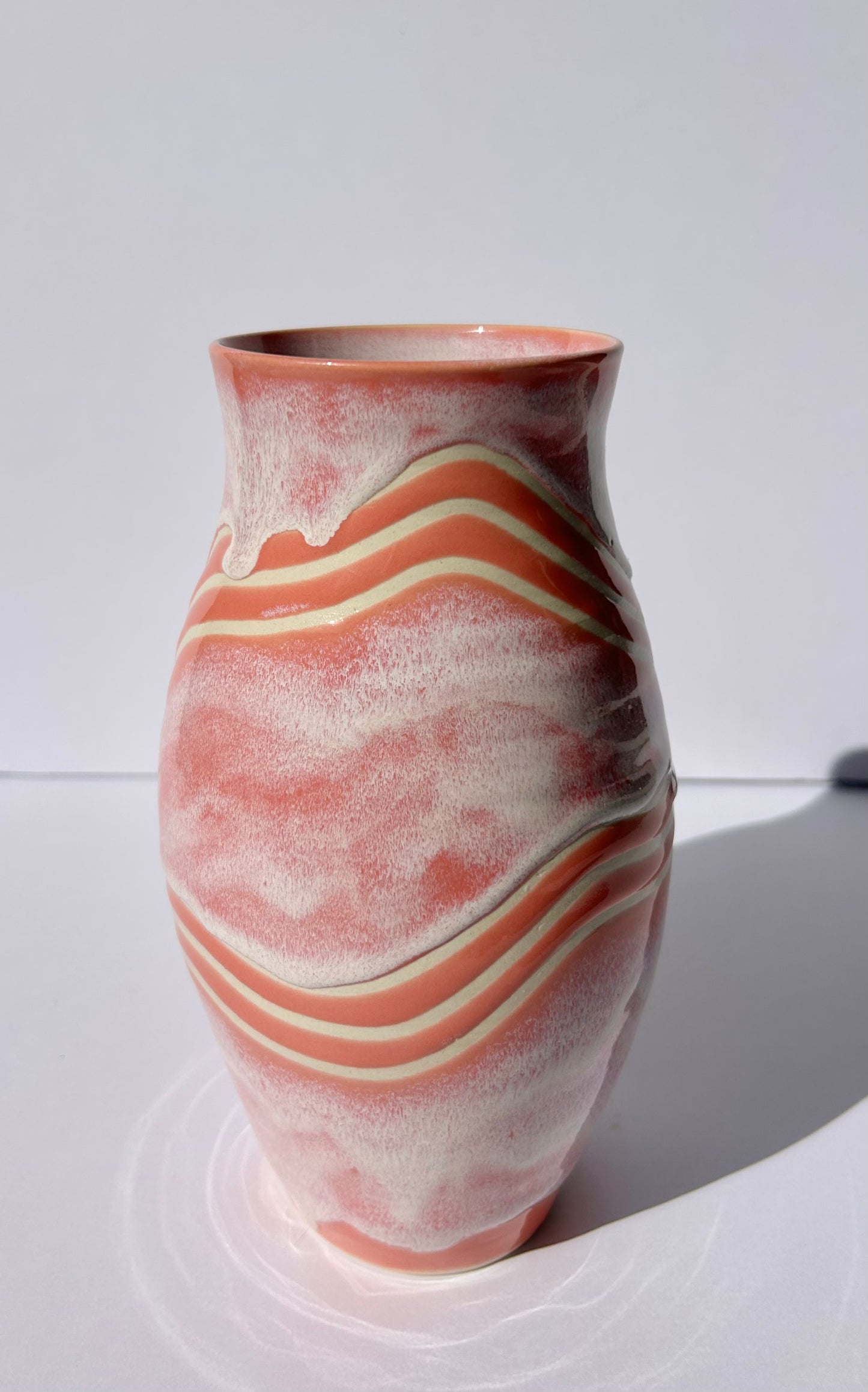 Pink Wave Vase