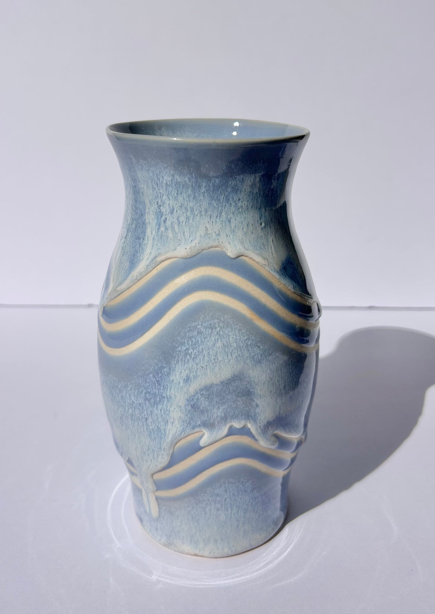 Periwinkle Wave Vase