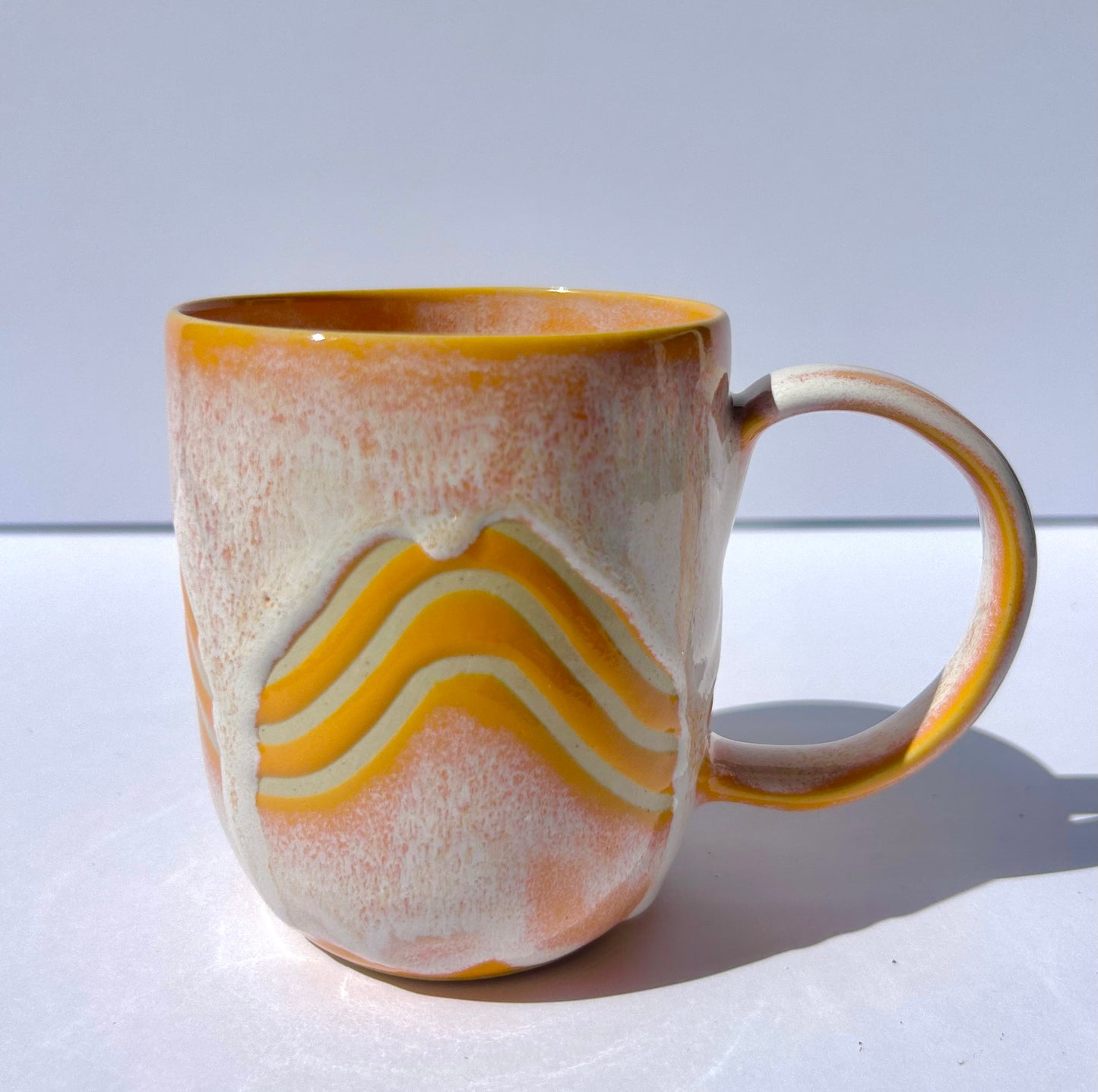 Orange Wave Mug #2