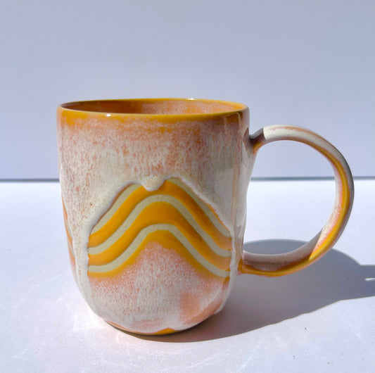 Orange Wave Mug #2