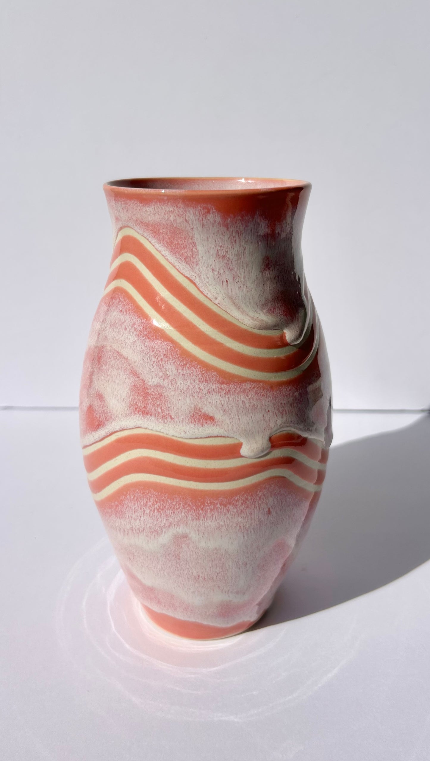 Pink Wave Vase